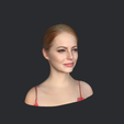 model-2.png Emma Stone-bust/head/face ready for 3d printing
