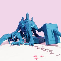 gean15.jpg STL file Tyranid Broodlord Corpse - Warhammer Decoration・Model to download and 3D print