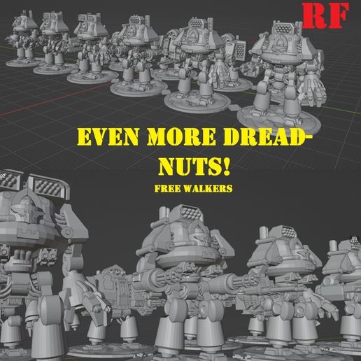 🆓 Free: even more dread nuts!・Free STL File for 3D printing・Cults