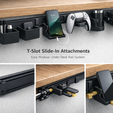 1.png 模块化台下 T 型插槽导轨系统 + 滑动式附件（线缆管理套件）