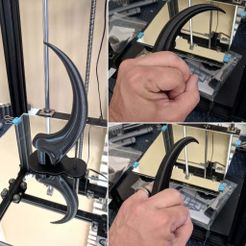 RaptorClaw00.jpg Archivo STL gratis Alan Grant's Raptor Claw (Whole)・Objeto para impresora 3D para descargar