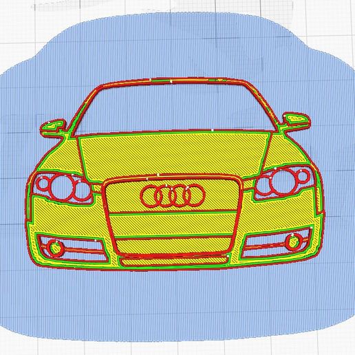 Audi a4b7 keychain 3D model