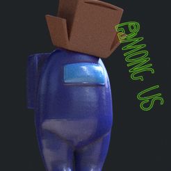 CAJA.jpg STL file AMONG US BOX・Model to download and 3D print