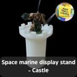 Space-marine-display-stand-Castle.jpg Warhammer 40K Space marine display stand - Castle