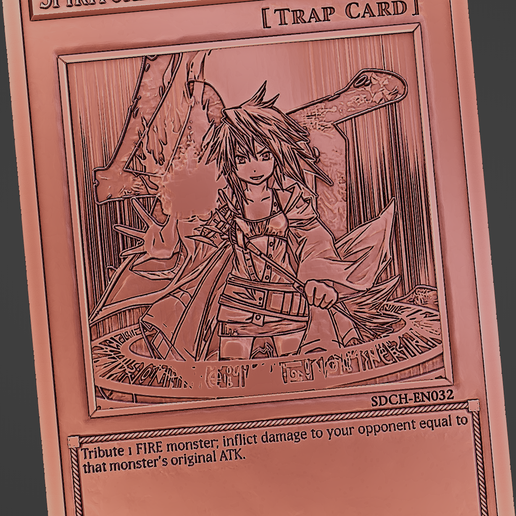 Spiritual Fire Art - Kurenai - yu-gi-oh!Free STL File for 3D  printingCults