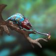 Furcifer-Pardalis-Base-Shoot2.jpg Panther chameleon- Furcifer pardalis NosyBe-with tongue-shot-STL-3D-print-file-with-full-size-texture-high-polygon