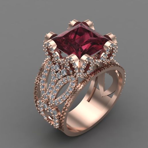 WOMEN RING - 3DM RENDER DETAIL 3D PRINT MODEL - 3D model