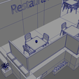 Bar_Restaurant_City_Pack_01_Low_Poly_Wireframe_08.png Bar Restaurant Hotel Low Poly // Design 01