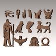 3.jpg Ancient Egyptian traditional set of 13 model for decoration of ancient art