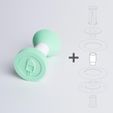 stampy_02.jpg Free STL file Stampy - Set of stamps・3D printer design to download