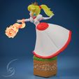 32.jpg Princesa Peach - STL 3D Print Figure