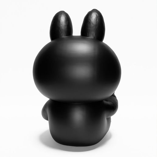 👾 Sit Black Labubu The Monsters toy・ STL File for 3D printing・Cults