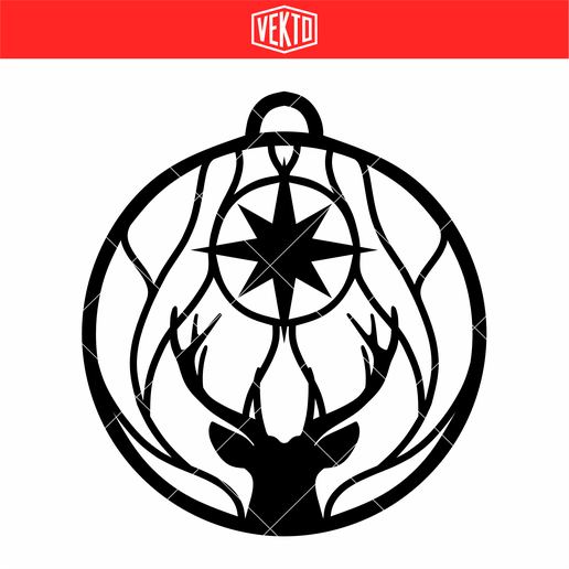 reindeer_hanging.png Renne suspendu - Renne suspendu STL