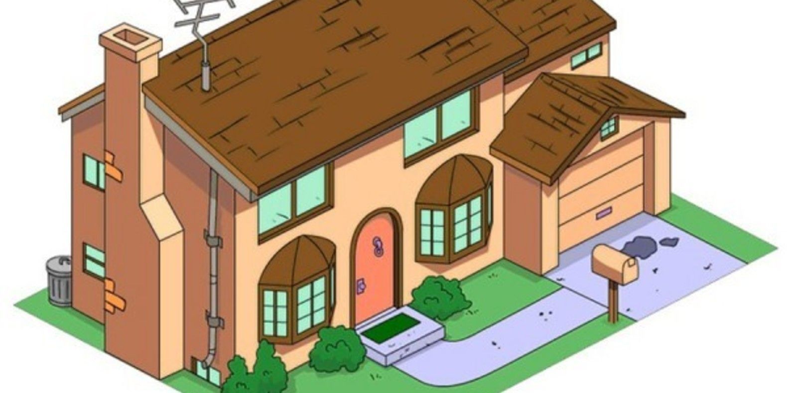 3D Printed Simpson House Cults 6 maison des Simpson