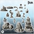 6.jpg Large modular set of cave galleries for dungeon with evil accessories (1) - Medieval Gothic D&D RPG Feudal Old Archaic Saga 28mm 15mm