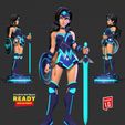 Wonder_Woman_Stylized_3D2.jpg Wonder Woman - MultiVersus Fanart