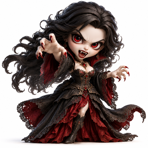 Chibi Carmilla – Joseph Sheridan Le Fanu Vampire 3D Printable Figure