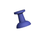 Push-Pin-fridge-magnet.png Free STL file Push Pin fridge magnet・3D printer design to download