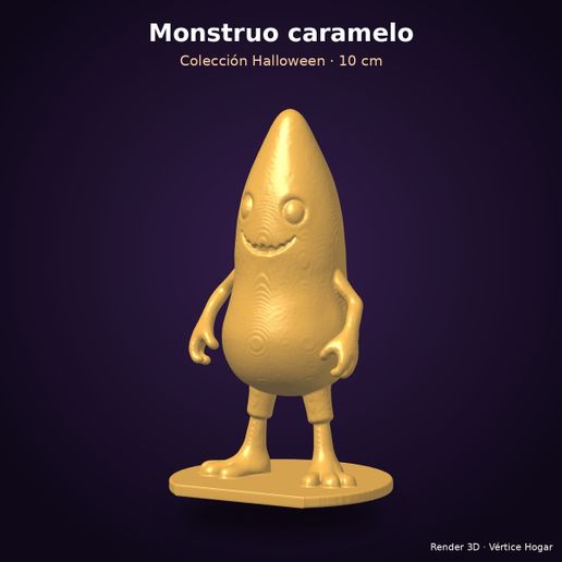 Monstruo caramelo candy corn - figura decoración Halloween