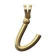 I-lower-case-wire-3d-letter-pendant-charm-00.jpg Ich Brief anfängliche 3d Kleinbuchstaben Draht Anhänger Charme Bügel 3D-Druck Modell