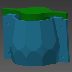 Modelo012.jpg STL file Mold for plaster cement pots・3D printing template to download