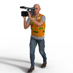 cameraman1.png Fichier STL caméraman 1・Design imprimable en 3D à télécharger