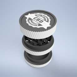 1.png STL file CBD WEED GRINDER・Design to download and 3D print