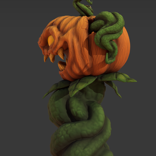 2.png Citrouille maudite - Modèle imprimé en 3D pour Halloween