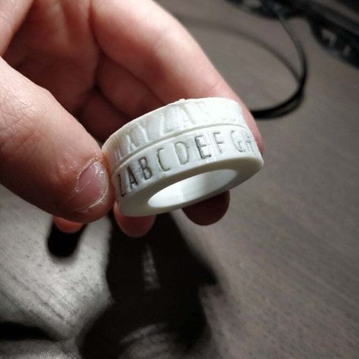 Caesar Cipher Decoder Ring Flat