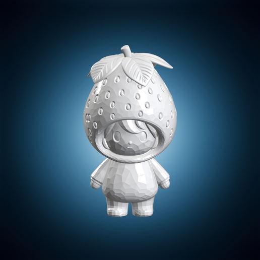 Cute Strawberry Character Figure