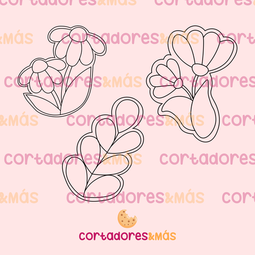 4.png FLOWERS MOTHERS DAY - CUTTER COOKIES - FLOWERS MOTHER'S DAY
