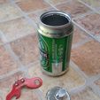 Coin purse lid for beer or soda can - Insert coin, Jotadue