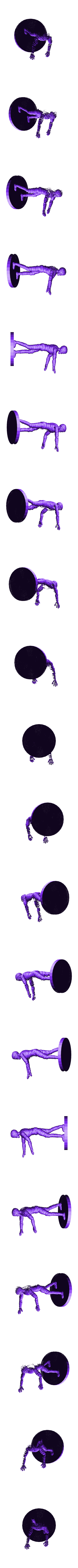 mummy1_OnBaseSOLID.stl Mummy - 28mm D&D miniature