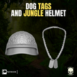 1.png Dog Tags and Jungle Helmet for action figures