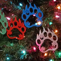 20231106_184600_HDR.jpg Bear Paw Print Weihnachtsschmuck