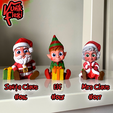 03tk.png Christmas Elf Flexi Print-In-Place + figure & keychain