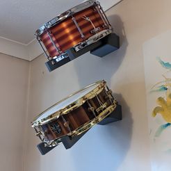 PXL_20230110_142343075.jpg STL file Snare Drum Wall Mount・3D print model to download