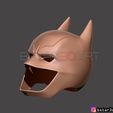 16.jpg Batman Helmet-The Batman 2021-Robert Pattinson-DC comic Fan Art 3D print model