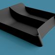id4_console_tray_render1.jpg STL file VW ID.4 custom center console tray・3D printer model to download