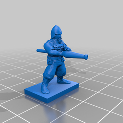 Late_Medieval_HANDGUNNER2_A.png Free 3D file Late Middle Ages - Generic Missile Troops・3D print design to download