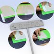 T-Spacer_Funktionen_V4.jpg Bookbinder set Punching cradle Corner cutter T-spacer 3 mm Pre-stitch template Corner cutter T-spacer
