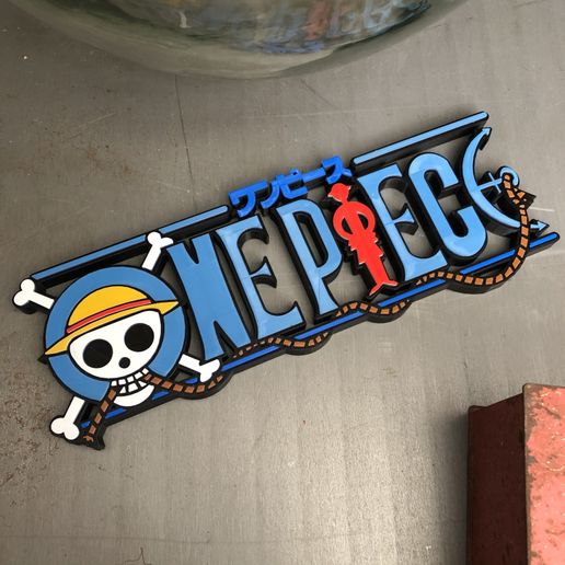 💬 LOGO ONE PIECE・3D Print with the Cr10 v2 3D printer・Cults