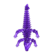 Baby Crystal Dragon_Keychain.stl Baby Crystal Dragon