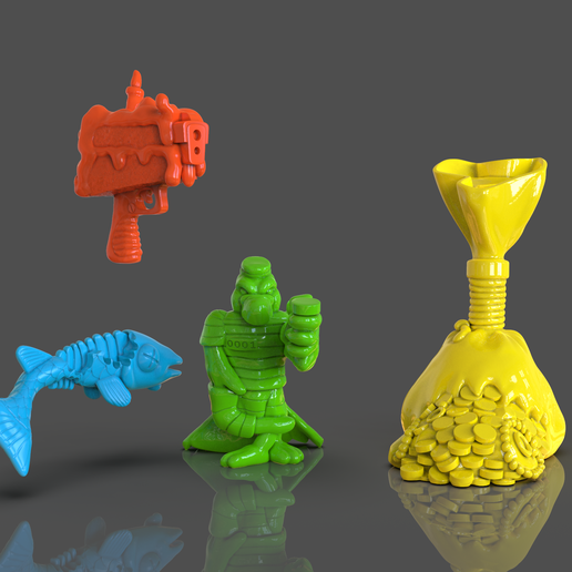 TMNT Scratch The Cat Accesories 3D model