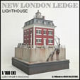 New-London-Ledge-Lighthouse-1.png NEW LONDON LEDGE LIGHT - N (1/160) SCALE MODEL LANDMARK