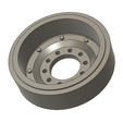 Abrams-spare-wheel.png Free STL file M1 Abrams Spare Wheel (1/48)・3D printable model to download
