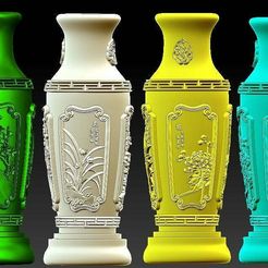 thing.JPG Fichier STL gratuit Vase à chrysanthèmes en bambou Merlin・Design à télécharger et à imprimer en 3D
