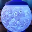 MARIO BROS LUZ NOCTURNA ESFÉRICA LITHOPHANE