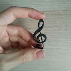 Llavero-clave-de-sol.jpg 3MF file Treble clef key key chain🔑🎼・3D printing design to download