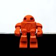 robot_maker_faire_lefabshop_paris_2.jpg Fichier STL gratuit Figurine articulée Maker Faire (en une pièce)・Plan pour imprimante 3D à télécharger, leFabShop
